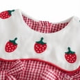 thumbnail image 5 of Glisme Newborn Girl Onesies Crewneck Cartoon Prints Bodysuit Long Sleeve Romper With Snap Closure Lovely Clothes 3-6 Months Red, 5 of 6