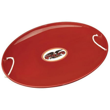 Flyer Wooden Sled - Paricon Steel Saucer