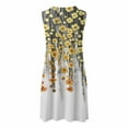 thumbnail image 4 of Lolmot Summer Dresses for Women Beach Boho Sleeveless Round Neck Vintage Floral Flowy Pockets Tshirt Tank Sleepwear Sundresses, 4 of 5