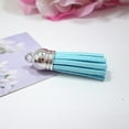 thumbnail image 4 of 28 Pieces Keychain Charms Creative Delicate Keyring Pendant Tassels Simple Handbag Decor Tassel Craft Decoration DIY Accessory Royalblue, 4 of 9