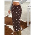 thumbnail image 5 of LMLYSoH Women's Casual Midi Skirt Elegant Dot Print Slim Fit Knee Length Skirt for Party Work Daily Wear, 5 of 8