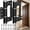 Black, variant on Tutuviw 2PCS 5" Self Closing Door Hinges, Non Mortise Door Hinge, Hardware Adjustable Spring Hinges with 20 Screws Adjustable Tension for Interior, Laundry Rooms, Bedrooms Door, Silver