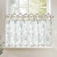 thumbnail image 1 of Cortina Jinchan Cocina de Lino para Ventana Pequeña 61x24 cm Floral Verde, 1 of 9