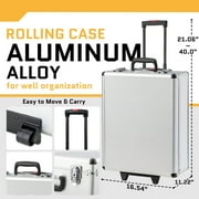 UBesGoo 799 Pcs Tool Set, Household Repair Hand Tool Kit, Mechanics Tool Kit, with Trolley Case, Silver
