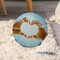 thumbnail image 1 of Pandereta de mano de madera, pandereta de 10 pulgadas, juego de fiesta, pandereta de , campana de mano para juegos, oración, niños y adultos Azul claro, 1 of 8