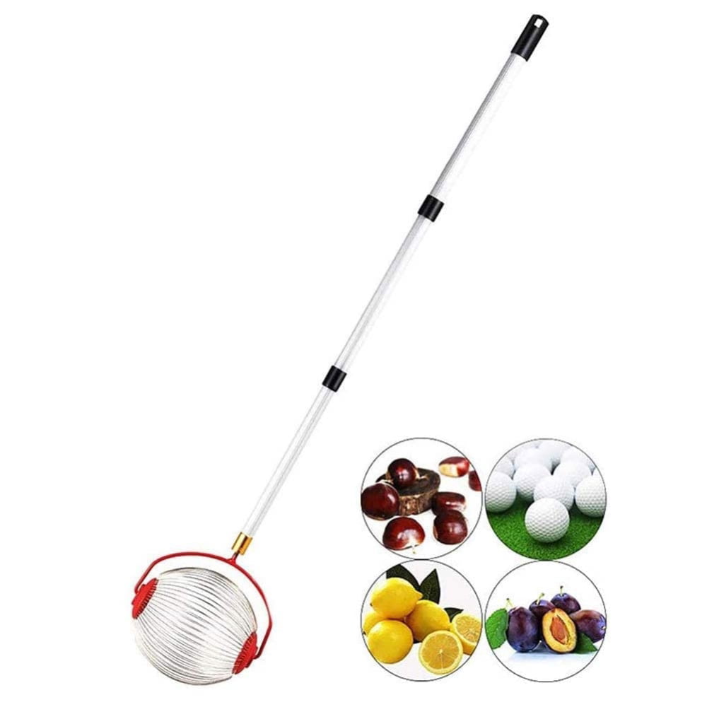 Nut Gatherer Adjustable Outdoo Garden Rolling Walnut Harvester Picker for Walnuts Pecans Crab Apples Nerf Darts and Ball Portable Ball Picker Nut Collector