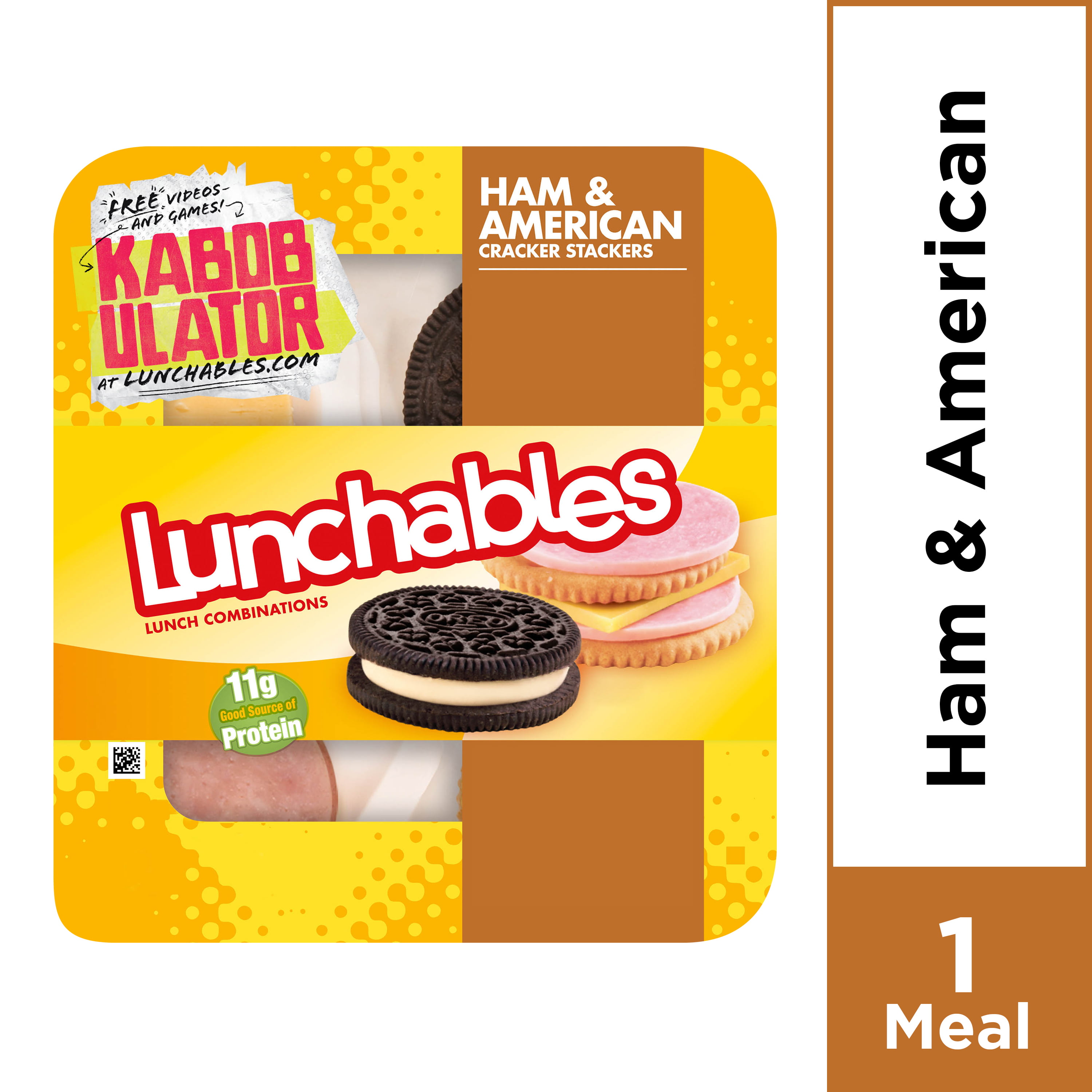 Lunchables Lunch Combinations Ham & American Cracker Stackers, 3.4 oz