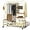 Gold, variant on Heavy Duty Rolling Clothes Rack - Double Rod Garment Rack w/Storage Shelves & Hooks, Expanded Capacity, Space Saving, Sturdy Metal, Black