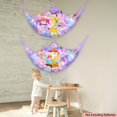 thumbnail image 2 of UniMall Stuffed Animals Net or Hammock Kids Toy Storage Organizer with LED Light Hanging Corner Stuffed Animals Holder Kids Girls Room Decor,Blue-Purple,Large (Pack of 2), 2 of 12