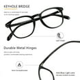 thumbnail image 2 of LAMBBAA Blue Light Blocking Glasses 3 Pack Computer Game Glasses Square Frame for Men Women Anti Eyestrain UV Filter(2 Black+Dark Red), 2 of 5