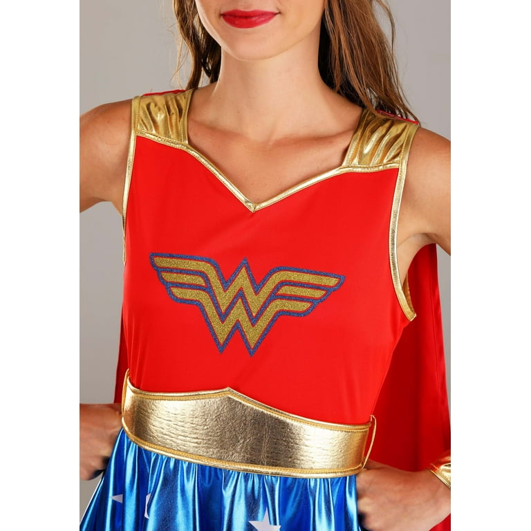 Women's Caped Wonder Woman Costume