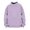 Light Purple, variant on GobdXE Solid Girls Neck Long Sleeve Sweatshirt Kids Front Kangaroo Pocket Loose Casual Pullover Fashion Daily Top