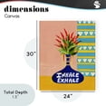 thumbnail image 3 of Inhale Exhale Flower Vase Canvas Wall Art, design by Nabeela Rumi, 3 of 8