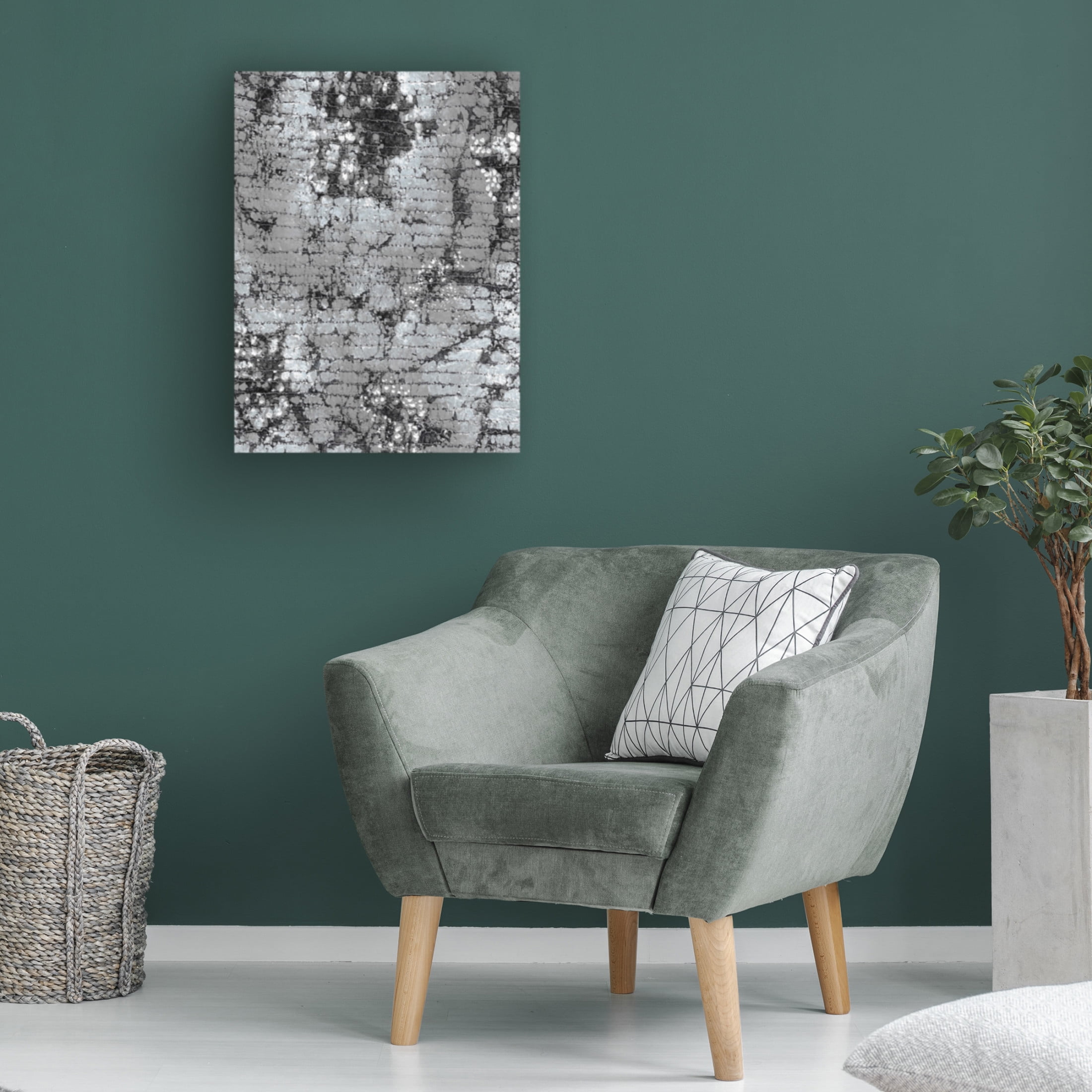 Canvas Wall Art - Maliq 'Stone 3' Wall Art for Living Room, Bedroom, or Office Décor by Trademark Fine Art - 14 x 19 Inches
