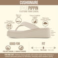 thumbnail image 2 of Cushionaire Pippin Chunky Platform Flip Flops - Stylish Wedge Thong Sandals for Women with Cushioned Footbed and Durable Flatform Sole, 2 of 20