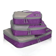 Hynes Eagle Travel Compression Packing Cubes Expandable Packing Organizer 3 Pieces Set