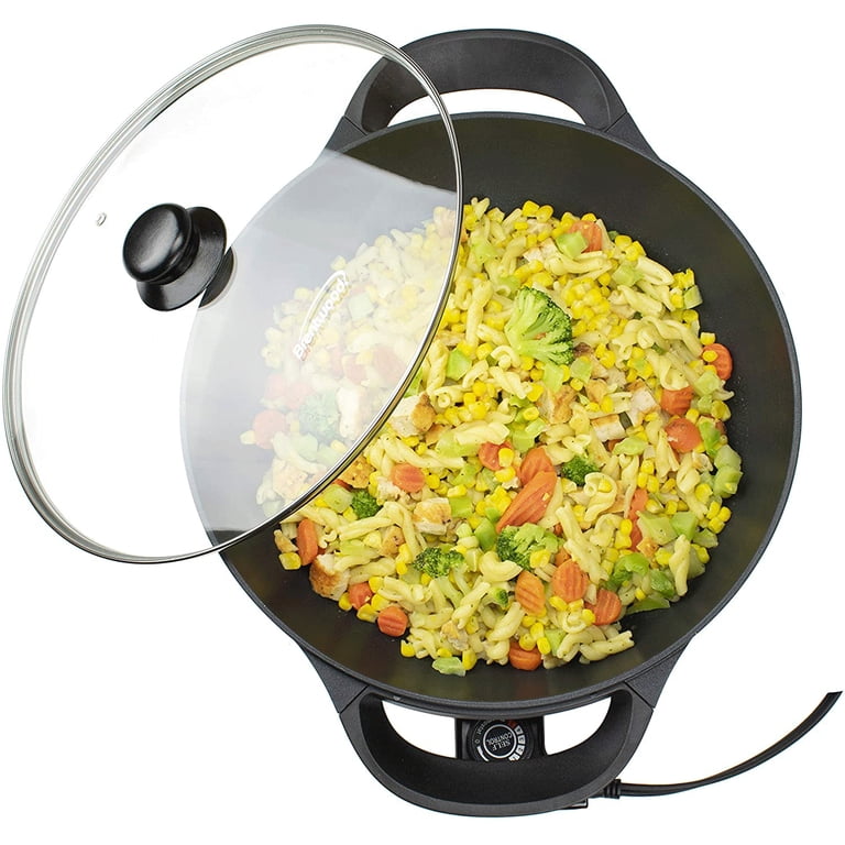 Brentwood 13-Inch Non-Stick Flat Bottom Electric Wok Skillet photo 5
