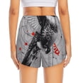 thumbnail image 2 of Lsque Abstract Geometric Hummingbird Printed Women's Running Shorts with Liner Pockets,Elastic Quick Dry Workout Athletic Gym Yoga Shorts,Womens High Waist Shorts-XX-Large, 2 of 9