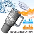 thumbnail image 3 of The Perfect Dad Gift, Best Dad Ever 40oz Stainless Steel Tumbler, Insulated Cup with Leakproof Lid & Straw, For Father's Day, Birthday, Christmas Presents from Daughter Son, Family, 3 of 5