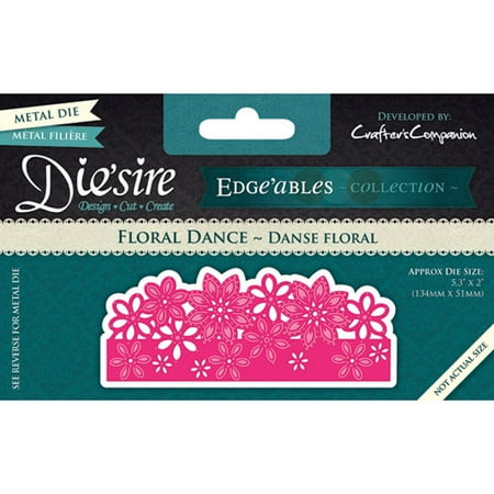 - Die'Sire Floral Dance Die: Metal, 3.5 x 2 inches