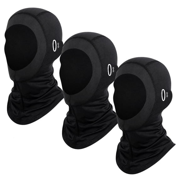 3PCS Balaclava Mask,Motorcycle Helmet Liner Skull Cap Thermal Neck Gaiter Breathable Scarf Mask for Cycling Skiing