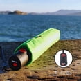 thumbnail image 4 of Knirps U.200 Ultra Light Automatic Rain Umbrella in Green – One-Touch Auto Open/Close, Wind-Tunnel Tested, 37in Canopy, Aluminum Fiberglass Frame, Pocket-Size Travel Umbrellas, Cover Included, 4 of 7
