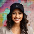 thumbnail image 3 of Dalix Butterfly Embroidered Cap Cotton Baseball Hat Garden Womens in Black, 3 of 5