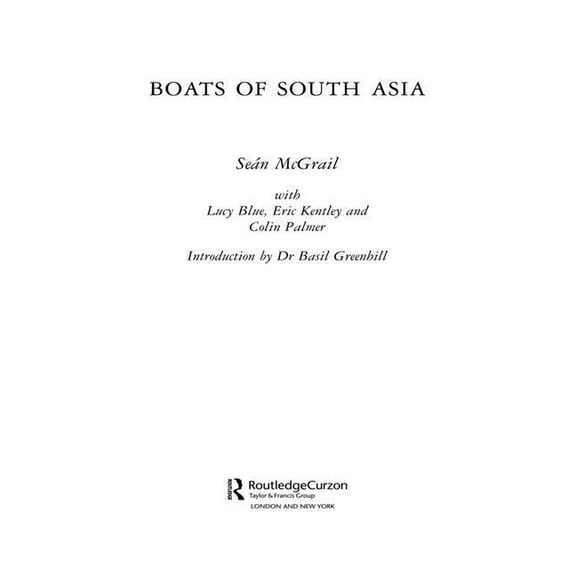 Routledge Studies in South Asia Boats of South Asia, (Paperback)