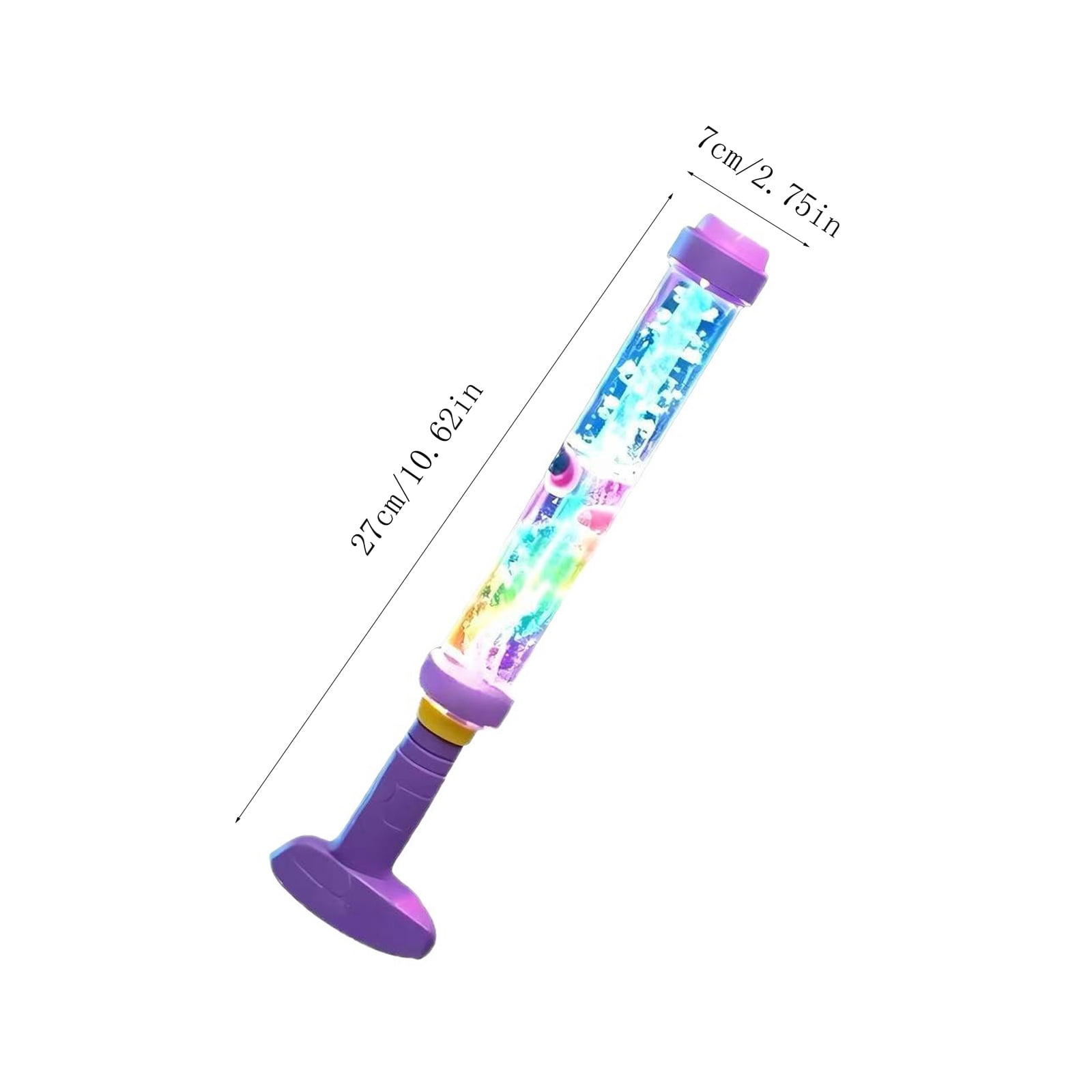 Glowing Rainbow LED Water Blaster | Summer Fun that Pops Like Magic, Fireworks Water Spray Blaster with Lights, Pull Push Firework Water Blaster Toys for Outdoor Summer Water Games