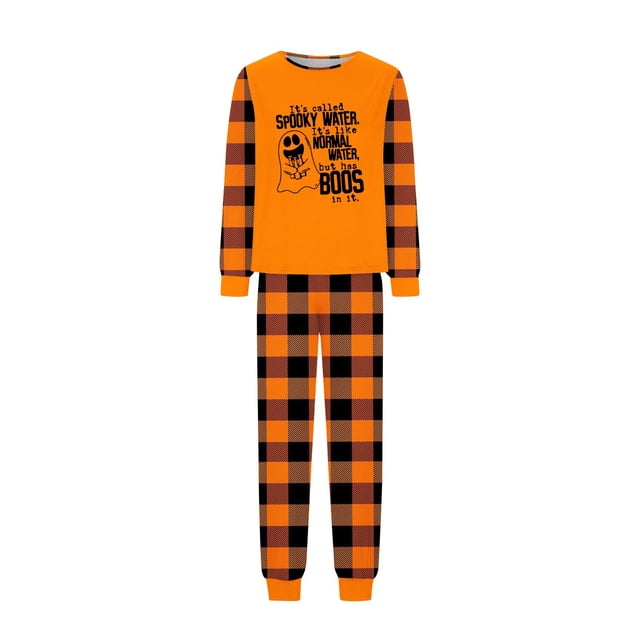 Family Matching Halloween Pajamas Set, Halloween Print PJs Sets 2 Pieces Loungewear Sleepwear Family Pajamas Matching Pjs