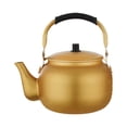 thumbnail image 2 of Portable Tea Kettle Kettle Anti-scalding Handle Lightweight Gold Multifunction Kettle for Outdoor Kitchen Hiking Camping , Gold,, 2 of 9