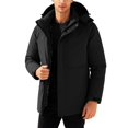 thumbnail image 3 of Letdown Mens Jackets, Hooded - Insulated Detachable Liner Windproof Cold Jacket Casual Thickened Fleece Zipper Up Lightweight Jacket for Men, 3 of 7