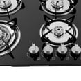 thumbnail image 6 of Built-in 4 Burner Gas Stove Gas Cooktop 23.2 inch Gas Stove Top Aluminum Alloy, 6 of 17