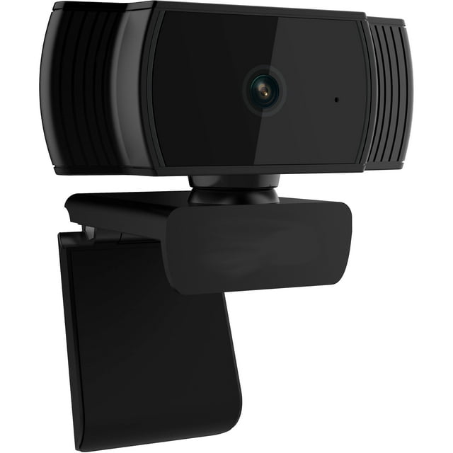 Microcad A20 FHD 1080p Webcam for Desktop Computers, USB, Black. This compact black webcam features a 1080p resolution for crisp images and crystal-clear video at 30 frames per second. It includes a built-in mounting clip for easy attachment to monitors or laptops. Compatible with Windows, Mac OS X, Android TV, and popular platforms like Skype, Zoom, and Twitch, making it ideal for gaming, blogging, conferencing, and live streaming.