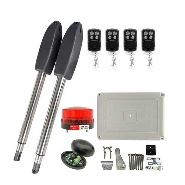 400KG Automatic Electric Swing Gate Opener Kit Pull Arm Drive Swing Door Operator Motor Actuator Multi Remote Control Optional ,Easy to Install