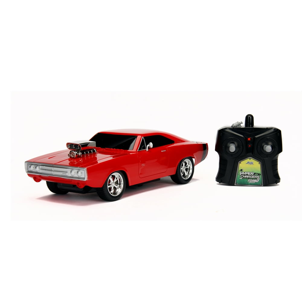 Hyperchargers 116 1970 Dodge Charger Remote Control Car 2.4GHz Red Radio Control Cars Walmart