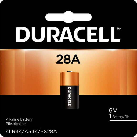 4 Pack Duracell Battery Alkaline Size 28A 6V