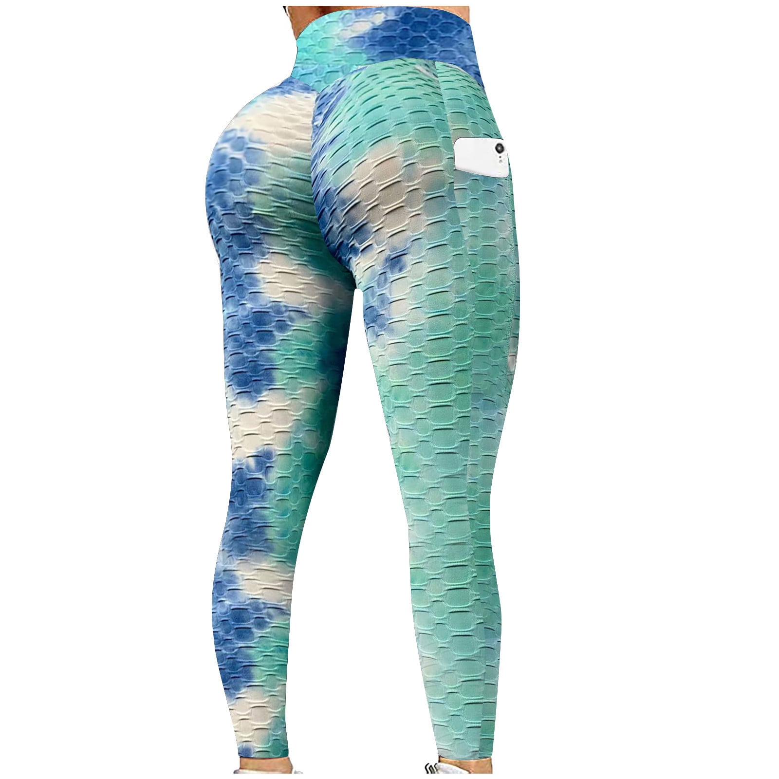 Legging With Side Pockets In Tie Dye Print - Active Zone