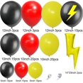 thumbnail image 2 of SINGOMON Ensemble de 121 Pcs d'Arche de Ballons Éclair Jaunes, Kit de Guirlande de Ballons Rouges, Noirs et Jaunes, Ballons en Feuille Éclair, Ballons Imprimés Éclair pour Décorations d'Anniversaire, Décorations de Shower de Bébé, 2 of 6