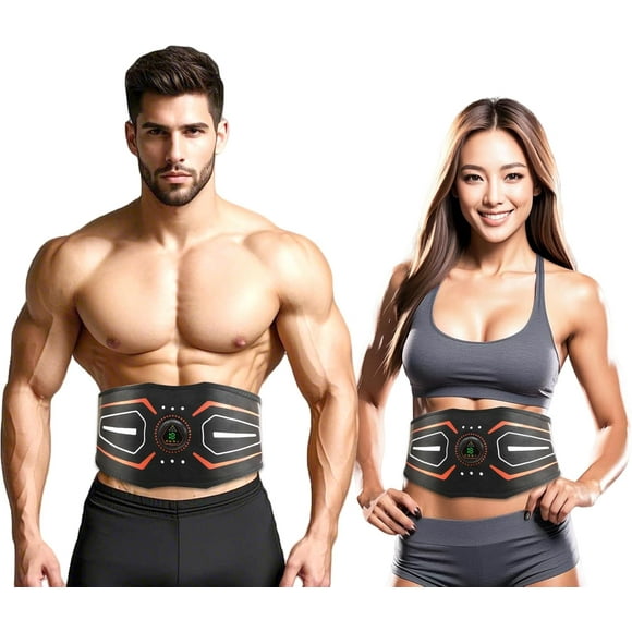 YSTIANN ABS Stimulator, Abdominal Toning Belt for Home Workouts - Fitness Training Equipment with Muscle Strengthening Technology for Core, Arms & Legs - Men & Women WJ94-2682