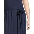 thumbnail image 4 of Terra & Sky Women's Plus Size Belted Knit Tank Dress, 4 of 5