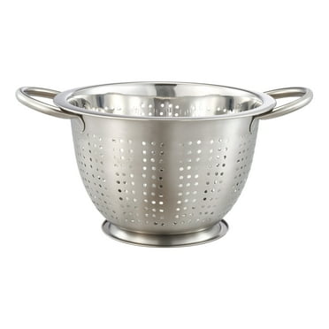 Mainstays SS 5QT Multi-Use Colander for Straining, Draining & Rinsing Pasta, Fruits or Vegetables