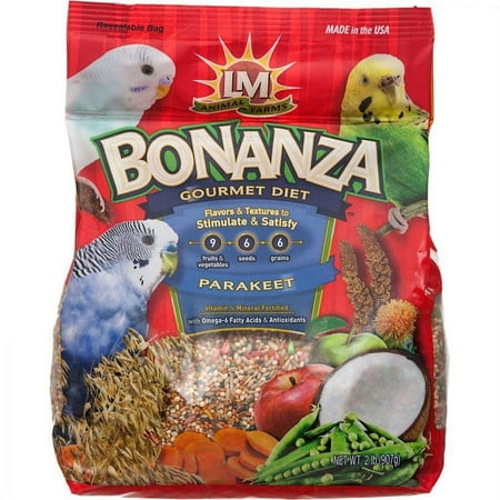 LM Animal Farms Bonanza Parkeet Gourmet Diet-2 lbs (16 Units)