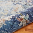 thumbnail image 4 of Laddha Home Designs 6' x 9' Floral Rectangular Area Throw Rug - Blue and Beige, 4 of 9