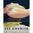 thumbnail image 2 of Studio W 15x18 Gold Ornate Wood Framed with Double Matting Museum Art Print Titled - See America IV, 2 of 4