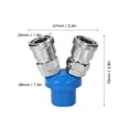 thumbnail image 2 of Yeacher Manifold Block Splitter 2 Way Quick Connect Air Hose Splitter Coupler Manifold Air Compressor C Type Quick Coupler, 2 of 7