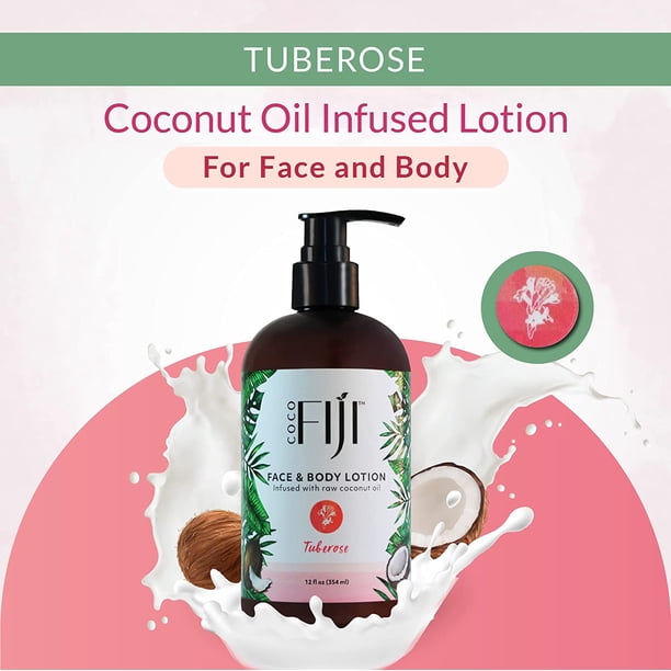 Coco Fiji Face & Body Lotion Infused With Coconut Oil | Lotion for
