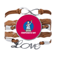 thumbnail image 1 of Independence Day Freedom Unity Bracelet Chain Rope Ornament Wristband, 1 of 3