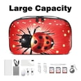 thumbnail image 3 of Seven Starred Ladybird Cable Organizer Waterproof Oxford Cloth Travel Case, PC Case, Cable Organizer Bag, Cable Organizer Desk, Electronic Digital Products Storage Case 5.9x9.44x3.14 in, 3 of 6