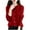 Red, variant on ZyeKqe Cardigans for Women Long Sleeve Button down Sweaters Lightweight Solid Color Coat Outwear